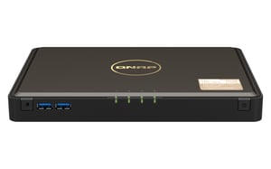 QNAP TBS-464 NAS Desktop Intel® Celeron® N5105 8 GB DDR4 0 TB QNAP Turbo System Czarny