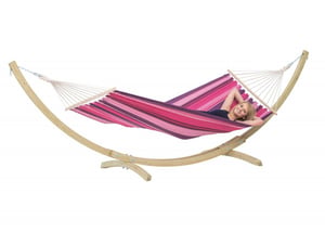 AMAZONAS AZ-6010100 Hammock. Single-person frame hammock. Cotton, polyester. Multicolored