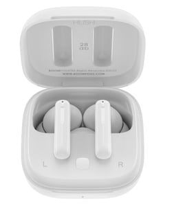 Boompods Bassline HUSH ANC True Wireless Stereo (TWS) In-Ear Headset Bluetooth Calls/Music White