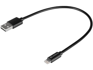 Sandberg USB>Lightning MFI 0,2 m Schwarz