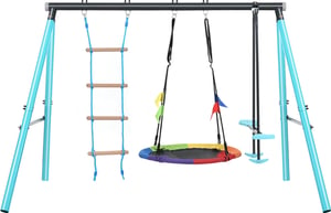 Extralink BLACK FOREST FRAME SWING "STORK'S NEST" + LADDER 263x185x185CM CD-S019