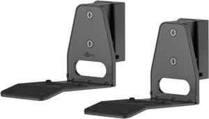 Goobay 71194 Speaker Mount, Wall-Mounted, Steel, Black