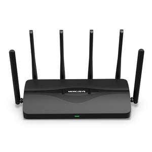 Mercusys MR47BE WLAN-Router mit 2,5-Gigabit-Ethernet, Tri-Band (2,4 GHz / 5 GHz / 6 GHz), schwarz