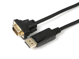 Microconnect DP-VGA-MM-200 adapter kablowy 2 m DisplayPort VGA (D-Sub) Czarny