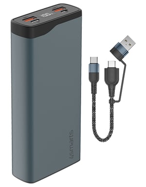 4smarts VoltHub Pro Litium-polymer (LiPo) 10 000 mAh Svart, Metallic