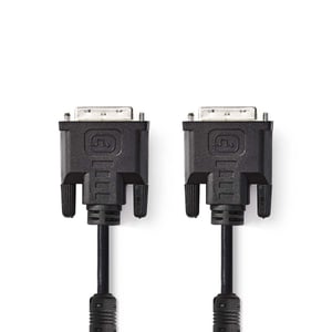 Nedis CCGP32050BK20 kabel DVI 2 m DVI-I Czarny