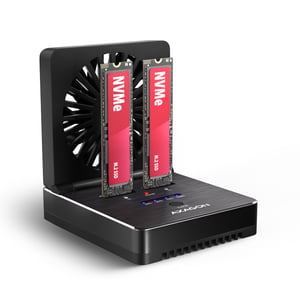Axagon ADSA-M2C22 USB 3.2 Gen 2x2 Type-C-Dockingstation für Festplatten, schwarz