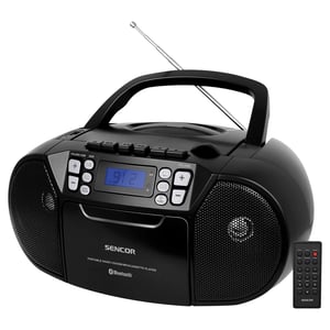 Sencor SPT 3907 B bärbart stereosystem, digitalt, 4 W, FM, svart, MP3-spelare