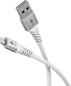 Goobay 74511 1 m Lightning Cable, White