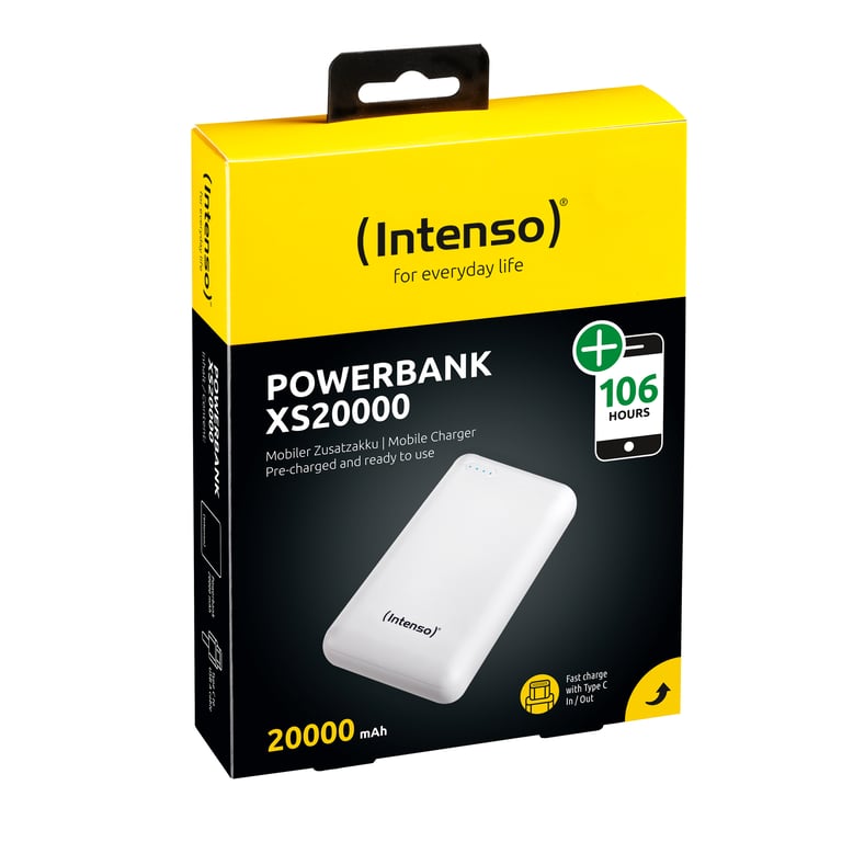 фото Зовнішній акумулятор (павербанк) Intenso XS20000 20000mAh White (7313552)