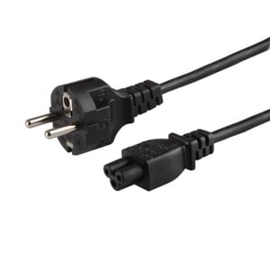 Savio CL-81 Netzkabel, schwarz, 1,8 m, Netzstecker Typ E (IEC C5)
