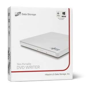 Hitachi-LG Slim Portable DVD-Writer dysk optyczny DVD±RW Biały