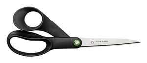 Fiskars 1074547 School and Stationery Scissors, Universal, Straight Cut, Black, Stainless Steel