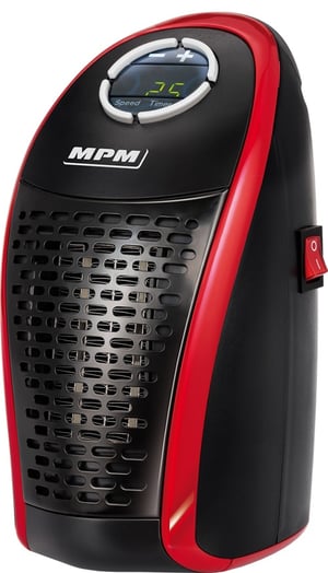 MPM MUG-18 grzejnik Wewnętrzna Czarny, Czerwony 450 W Wentylator elektryczny ogrzewacza pomieszczeń