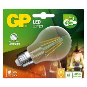 GP Batteries 472111 LED-Lampe Warmweiß 2700 K 5 W E27