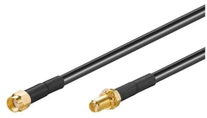 Microconnect 51677 kabel koncentryczny 3 m RP-SMA Czarny