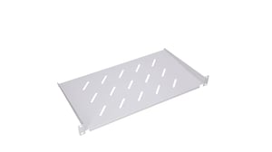 Extralink Półka 1U 350mm Szara 19", do szaf wiszących