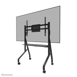 Neomounts FL50-525BL1 Multimedia-Ständer, schwarz, flache Blende, Multimedia-Rollwagen