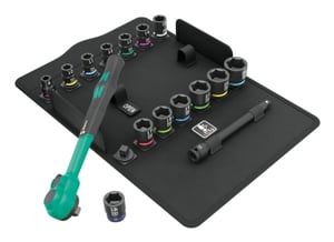Wera 05005530001 ratchetny nyckel, 15 st. Grön