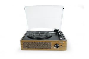 Technaxx TX-186 Gramofon z napędem pasowym Czarny, Drewno