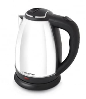 Esperanza EKK013W czajnik elektryczny 1,8 l 1800 W Black, Stainless Steel