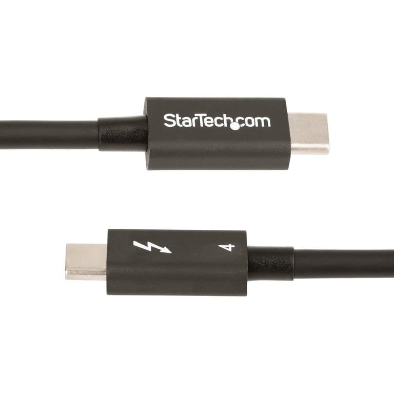 StarTech TBLT4MM50CM kabel Thunderbolt 0,5 m 40 Gbit/s Czarny