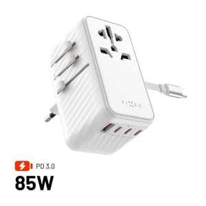 FIXED FIXCT85-4C1A-WH adapter wtyczek zasilających Uniwersalne Biały