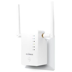 Edimax RE11S przedłużacz sieciowy Nadajnik sieciowy Biały 10, 100, 1000 Mbit/s