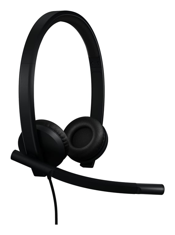 фото Навушники з мікрофоном Logitech H570e Stereo USB-C Black (981-001431)
