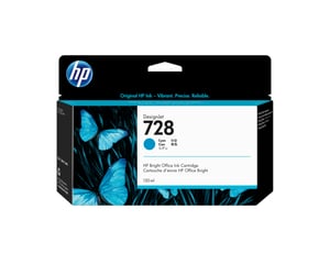 HP Wkład z atramentem błękitnym DesignJet 728 o pojemności 130 ml