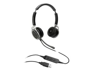 Grandstream Networks GUV3000 Kopfhörer/Headset, kabelgebunden, Kopfbügel, Büro/Callcenter, schwarz