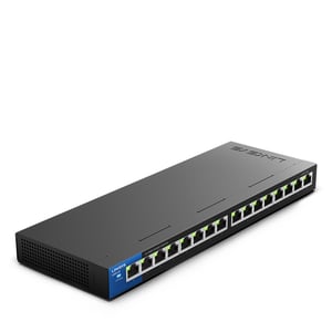 Linksys LGS116 Unmanaged L2 Gigabit-Ethernet (10/100/1000) Schwarz