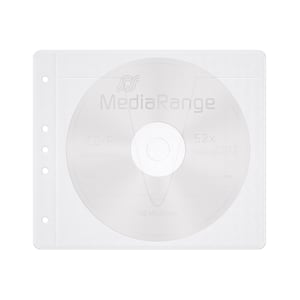 MediaRange BOX60 opakowania na płyty CD Etui kieszeniowe 2 dysków Biały