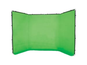 Lastolite LL LB7622 Fotohintergrund Aluminium, Stoff, Stoff, einfarbig Aluminium, Schwarz, Grün