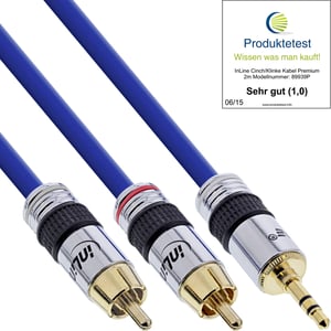 InLine 89931P kabel audio 1 m 3.5mm Niebieski