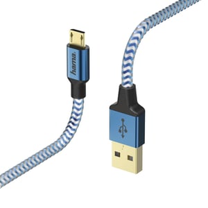 Hama 00178289 USB-Kabel USB 2.0 1,5 m USB A – Micro-USB B Blau