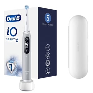 Oral-B iO 80351524 Elektrische Zahnbürste für Erwachsene Vibrierende Zahnbürste Grau