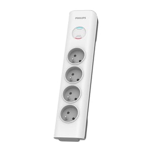 Philips SPN7040WA/60 Überspannungsschutz Weiß 4 x Netzsteckdose 2 m
