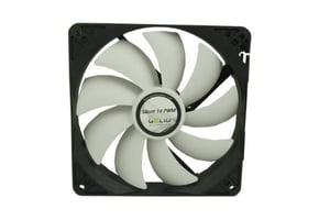 Gelid Solutions Silent 14 PWM Datorchassi Fläkt 14 cm Svart, Vit