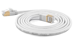 Wantec 7113 kabel sieciowy Biały 0,1 m Cat6a S/FTP (S-STP)