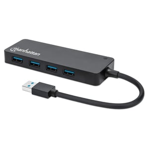Manhattan 164900 USB 3.2 Gen 1 (3.1 Gen 1) Type-A-hubbar och koncentratorer, 5000 Mbit/s, svart