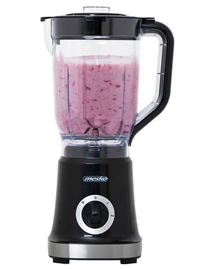 Mesko Home MS 4079b 1,8 l Blender stołowy 500 W Czarny, Stal, Przezroczysty