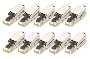 Digitus DN-93631-10 wtyczka RJ-45 Srebrny