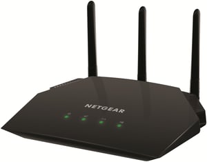 NETGEAR AC2000 WLAN-Router mit Gigabit-Ethernet und Dualband (2,4 GHz/5 GHz) – Schwarz