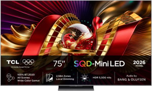 TCL C8L 75C8L Telewizor 190,5 cm (75") 4K Ultra HD Smart TV Wi-Fi Czarny 5500 cd/m²