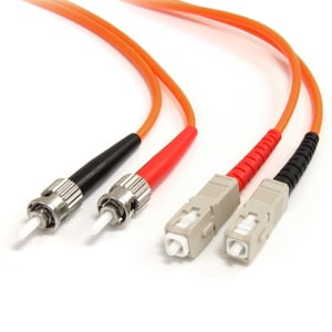 StarTech FIBSTSC2 kabel InfiniBand / światłowodowy 2 m ST SC Pomarańczowy