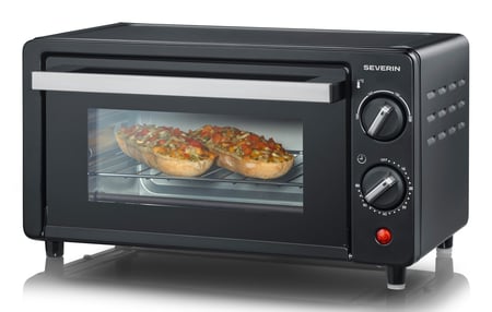 Severin TO 2062 Toster kuchenny 9 l 800 W Czarny, Srebrny Grill