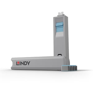 Lindy 40465 Portblocker Portblocker + USB-Typ-C-Stecker Blau Acrylnitril-Butadien-Styrol-Copolymer (ABS) 1 Stück