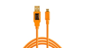 Tether Tools CU5430ORG kabel USB USB 2.0 4,6 m USB A Micro-USB B Pomarańczowy