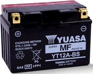 Yuasa YT12A-BS Blei-Säure-Autobatterie (VRLA) 10 Ah, 12 V, 175 A, Motorrad